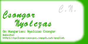 csongor nyolczas business card